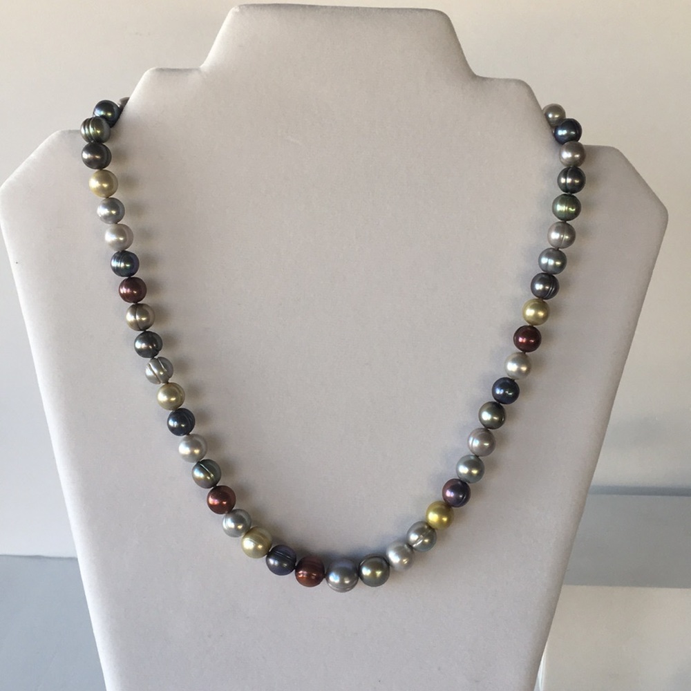 Honora Multicolor Dark Pearl 20” Necklace